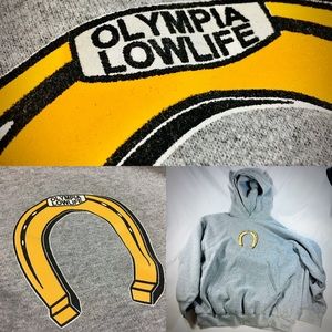 Olympia Lowlife XL Heather Grey Hoodie